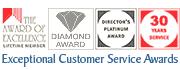 [Exceptional Customer Service Awards of Merit] 